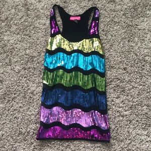 Sequin tank top